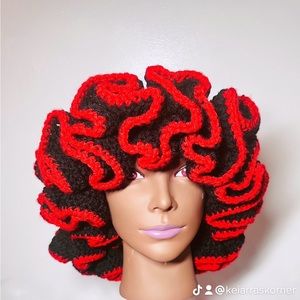 WOMENS HANDMADE RUFFLED HAT